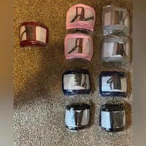 Facemasks with see-through cut out a children’s size-new in plastic.